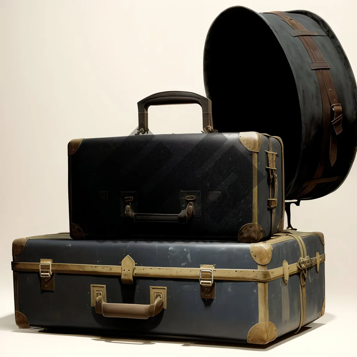 Picture of Vintage Treasure Chest with Lock and Key