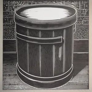 Tin Air Filter Can - Storage Device