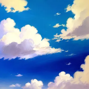 Serene Skies: A Palette of Clouds and Sunlight