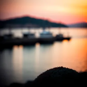 Golden Horizon: Serene Summer Sunset Over Ocean