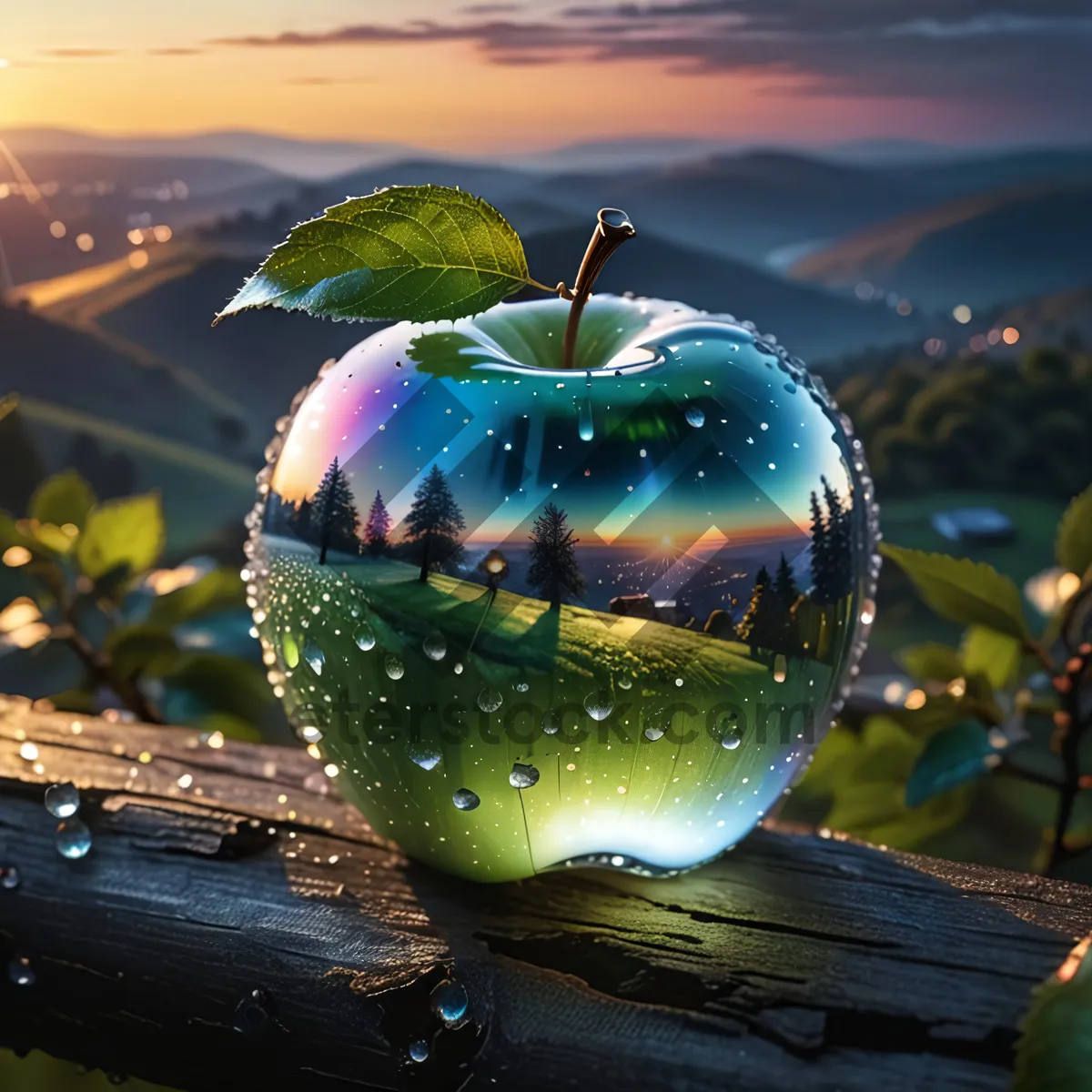 Picture of Juicy Eating Apple for a Healthy Diet