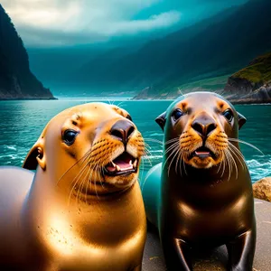 Sea Lion enjoying a swim in the ocean