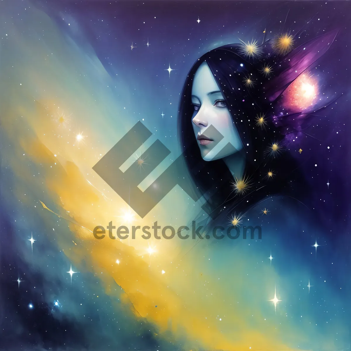 Picture of Starry Night Sky - Celestial Fantasy Galaxy Wallpaper