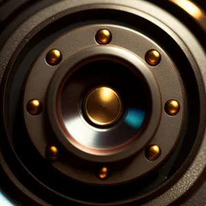 Digital Stereo Control Mechanism - Black Entertainment Speaker