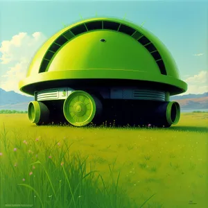 Vibrant Rural Landscape with Clear Blue Sky