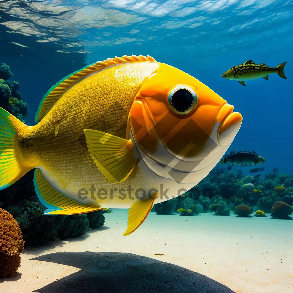 Picture of Colorful Reef Fish in Tropical Coral Paradise