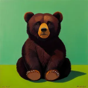 Fluffy Brown Teddy Bear - Loved Plaything
