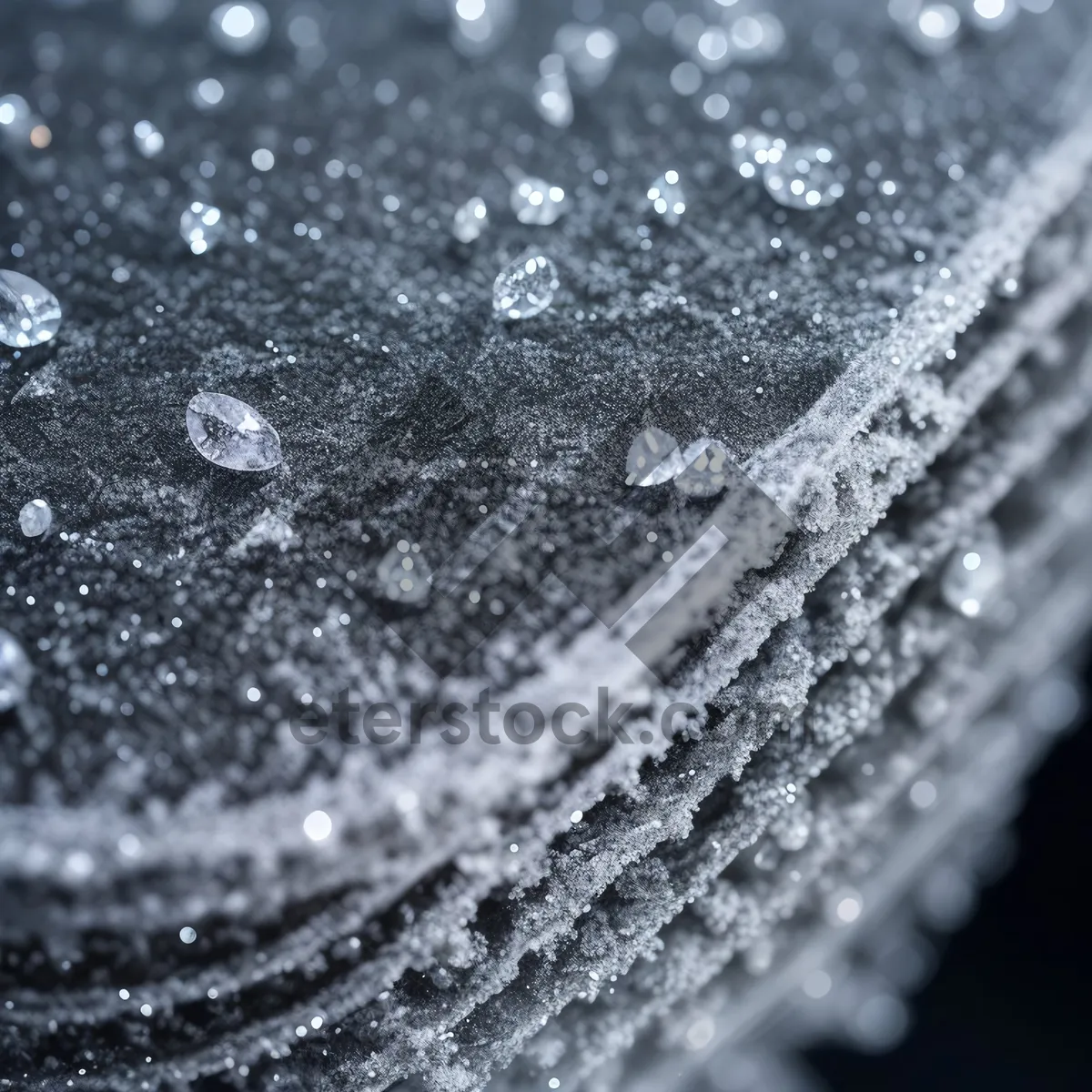 Picture of Glistening Dewdrops on a Frosty Cobweb