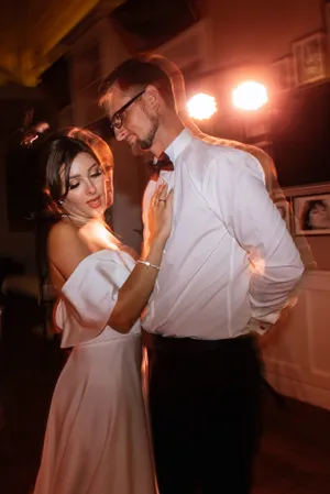 Stylish Couple Dancing at Nightclub Happy Together