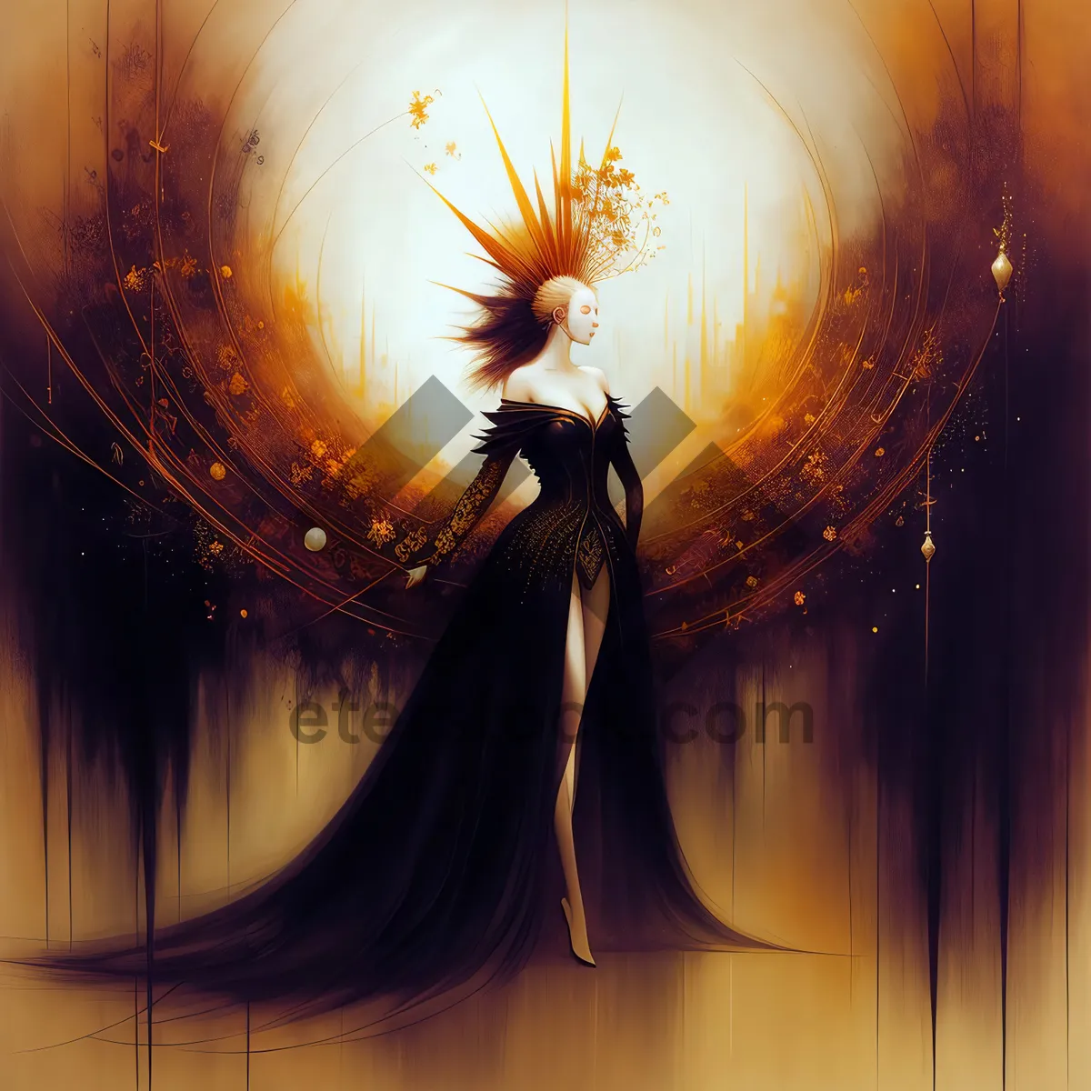 Picture of Mystical Starlight Sorcerer: A luminous digital artwork showcasing a magical and dimensional sorcerer casting spells under radiant light.