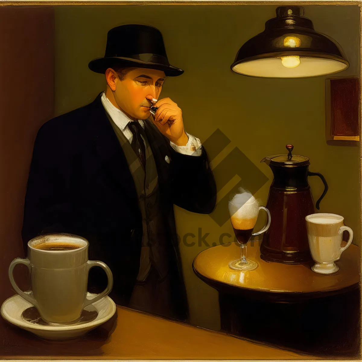 Picture of Morning Brew: Cup of Coffee in a Restaurant