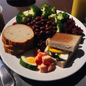 Grilled Vegetable Salad with Berry Nutriment