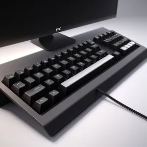 Modern laptop keyboard for efficient data input.