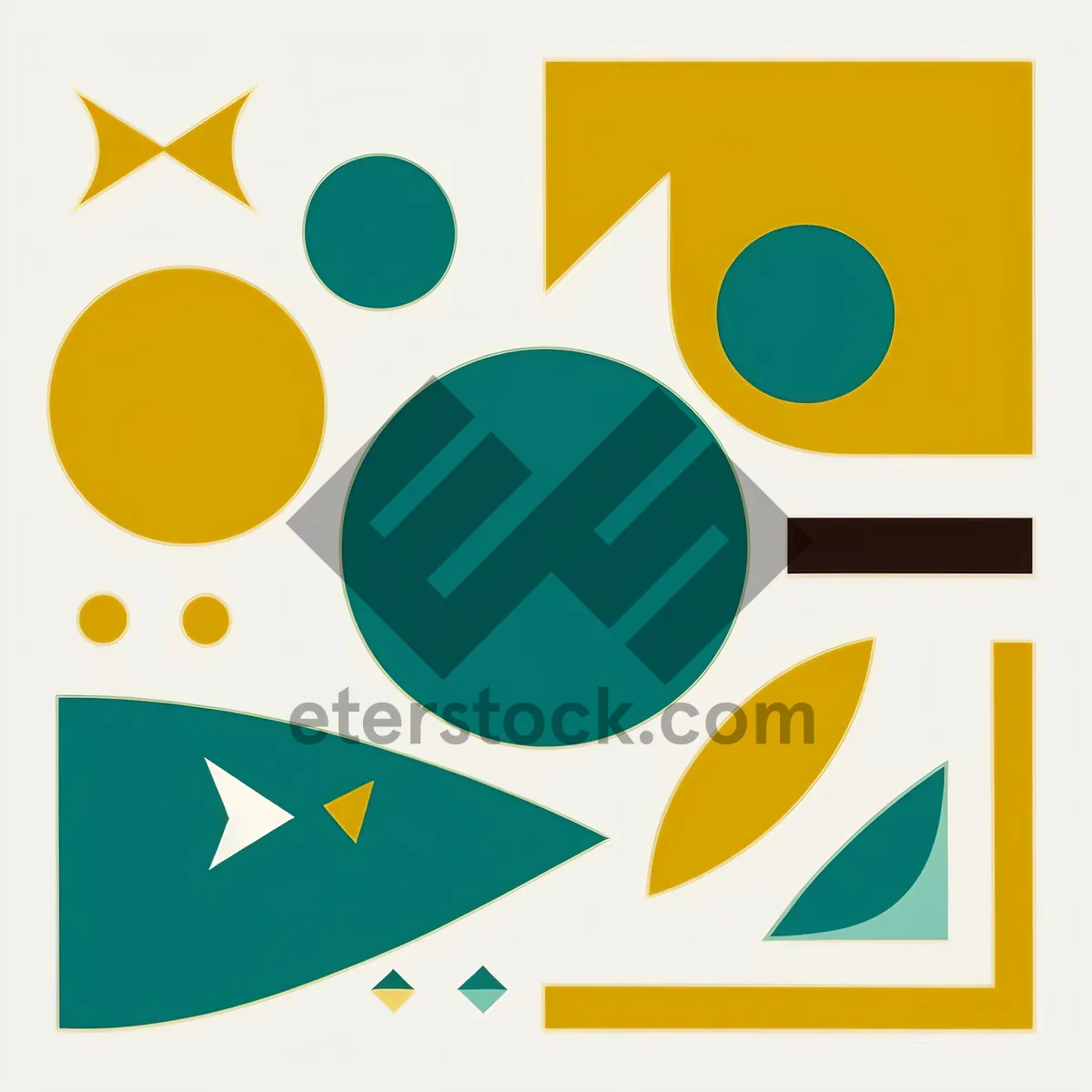 Picture of Web Design Icon Set: Graphic Symbols for Button Elements