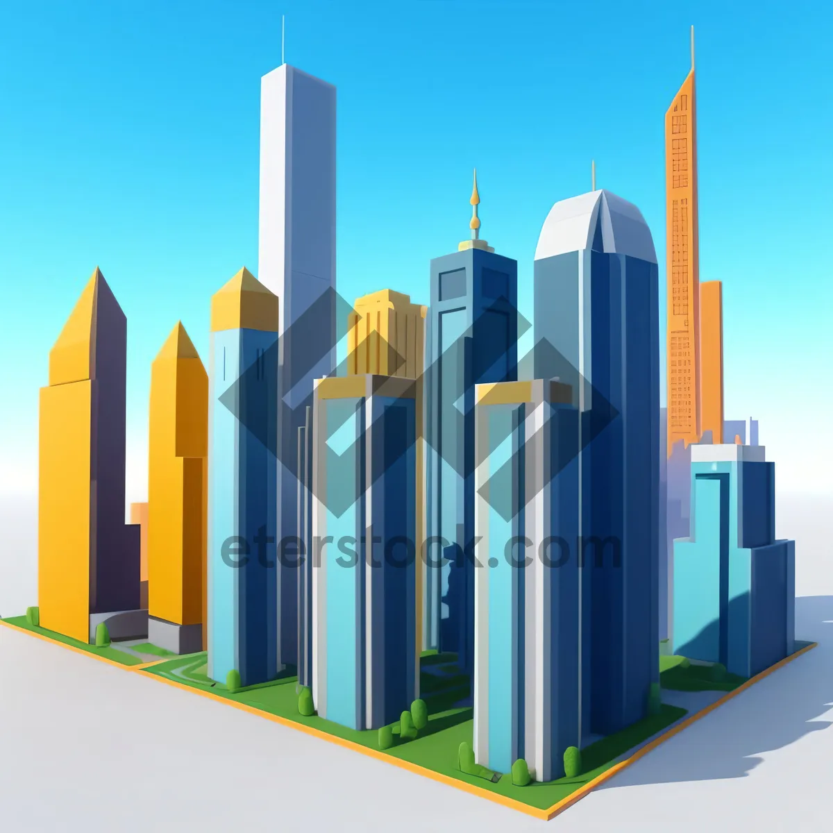 Picture of 3D Business Growth Chart