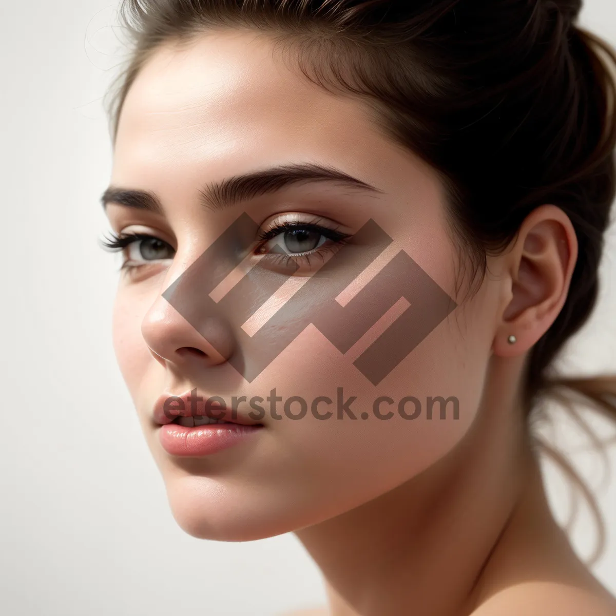 Picture of Sultry Beauty: Sensual, Attractive Model with Stunning Makeup