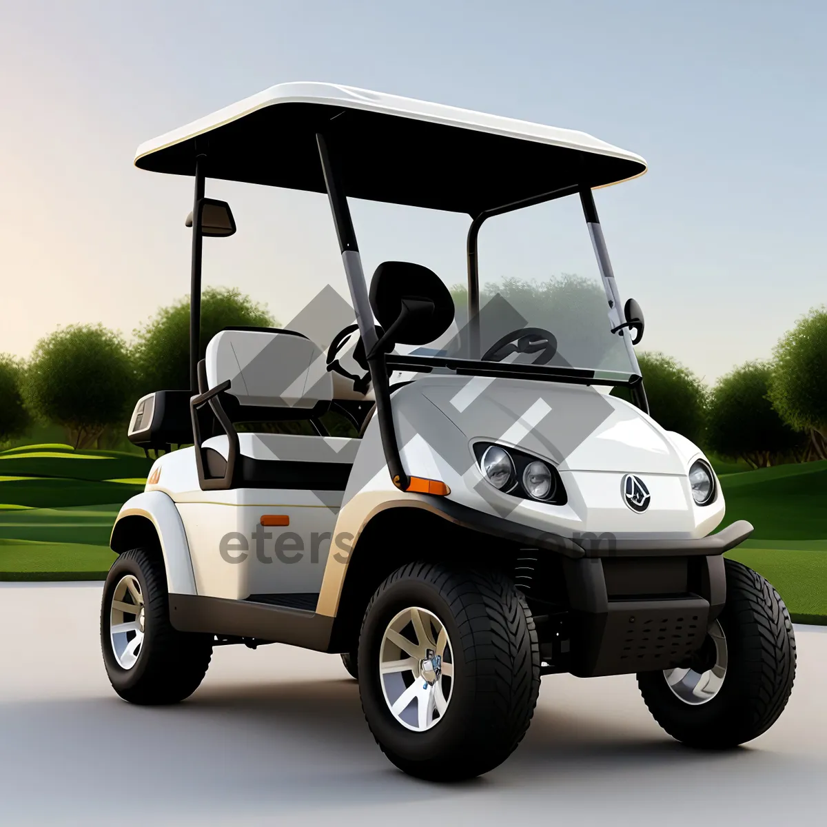 Picture of Golf Cart: Sporty Vehicle for Easy Transportation on the Green