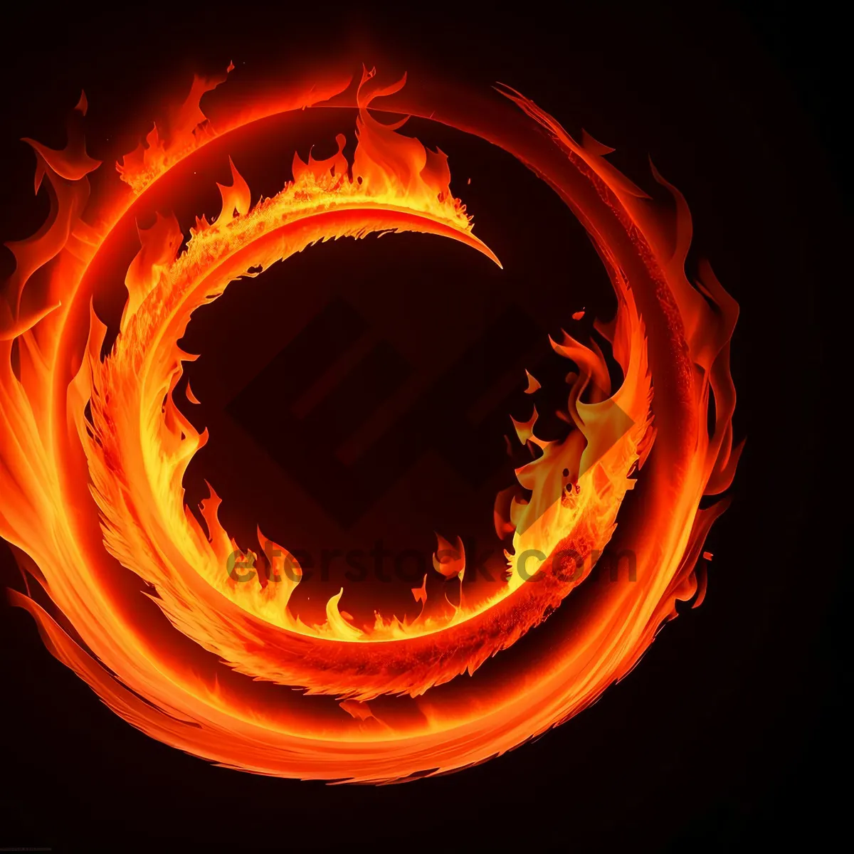 Picture of Fiery Art: Abstract Heat-inspired Graphic Design