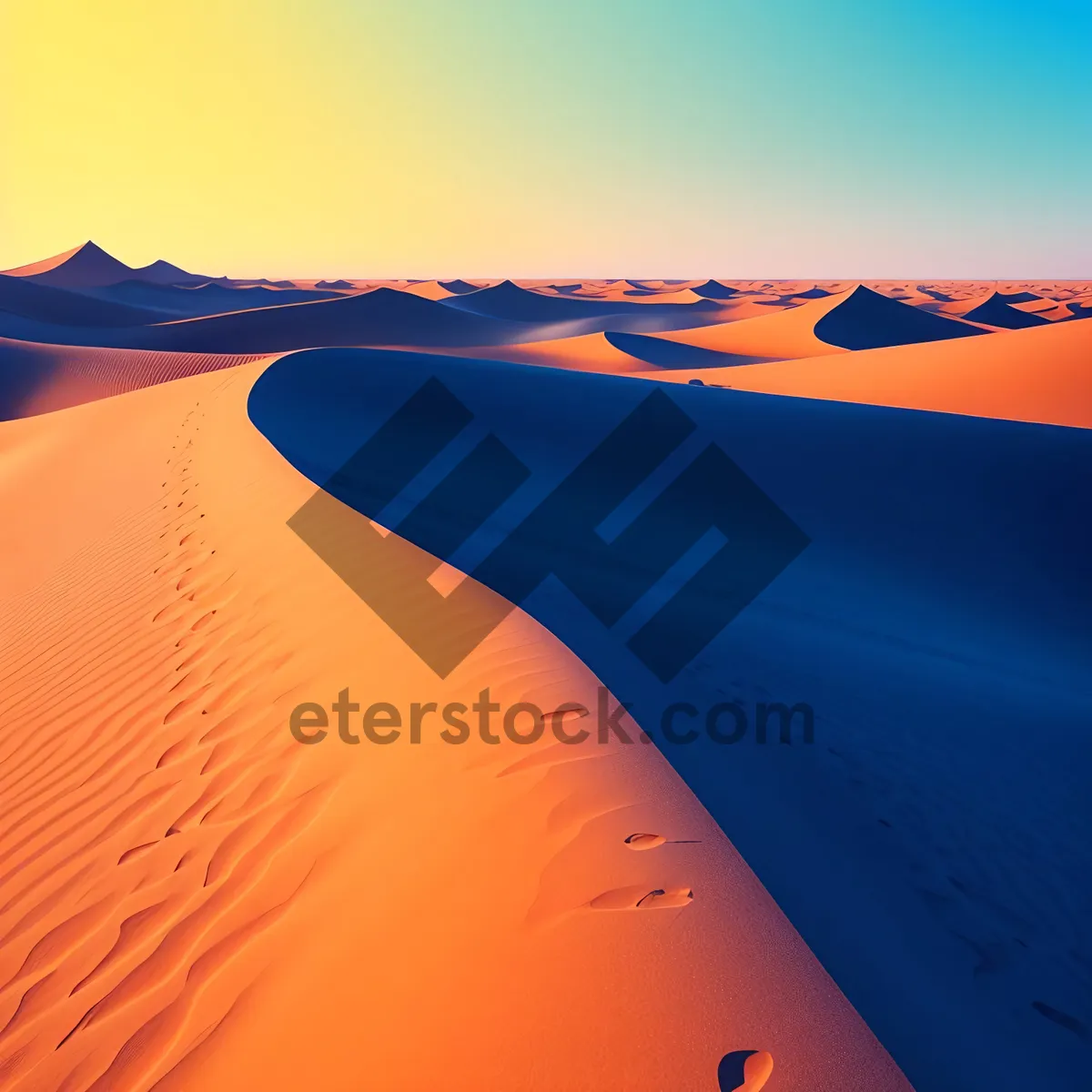 Picture of Serenity in the Sands: Majestic Desert Sunset