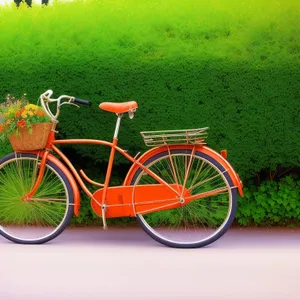 Active Cyclist Riding a Bike Outdoors