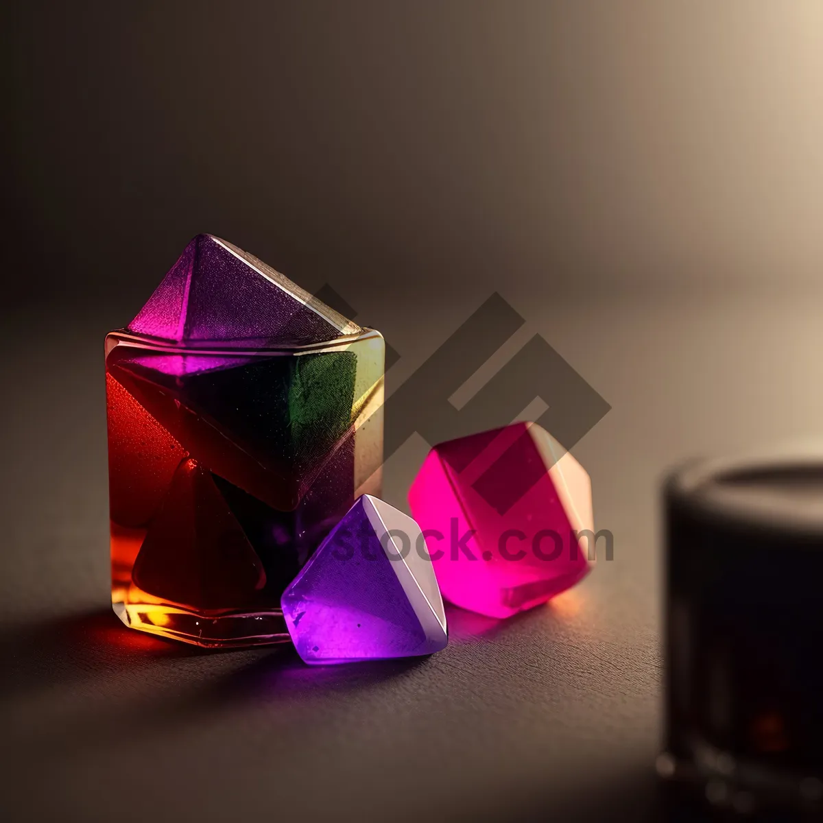 Picture of Dazzling Glass Perfume Box with Shimmering Ribbon