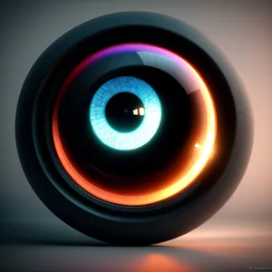 Shiny Black Music Speaker with Graphic Icon