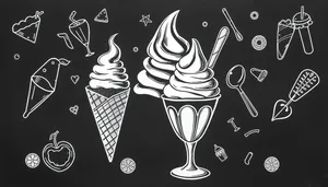 Black and white heraldry inspired silhouette graphic
