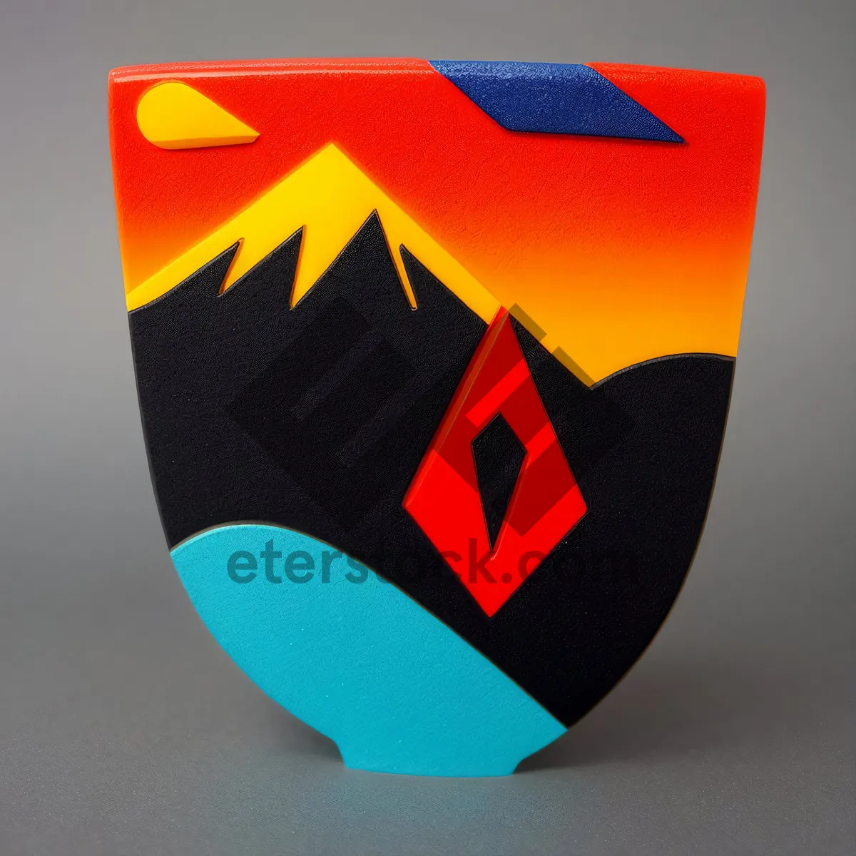 Picture of Symbolic Patriot Shield: Flag-Emblazoned Protective Armor