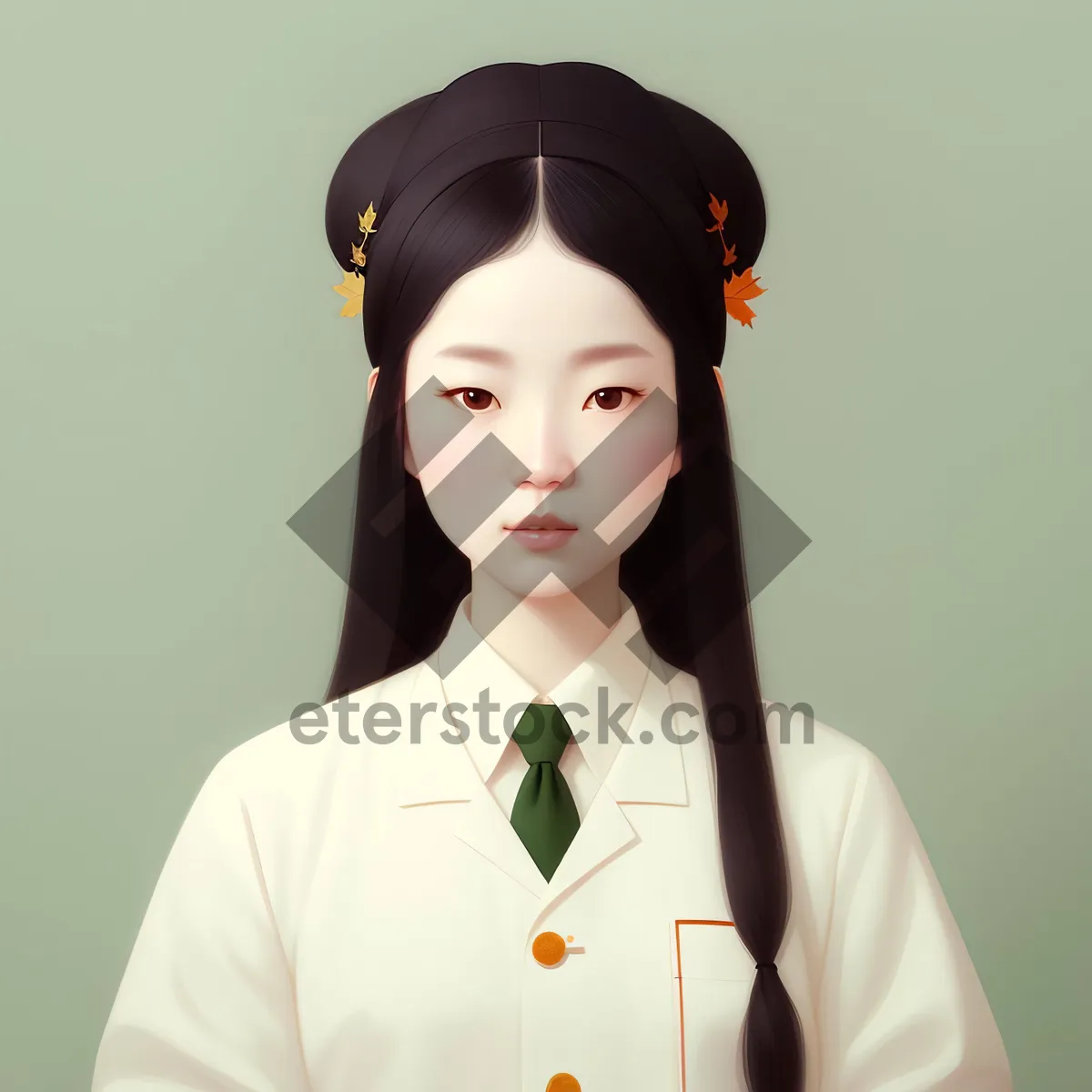 Picture of Happy Smiling Nurse in Professional Uniform