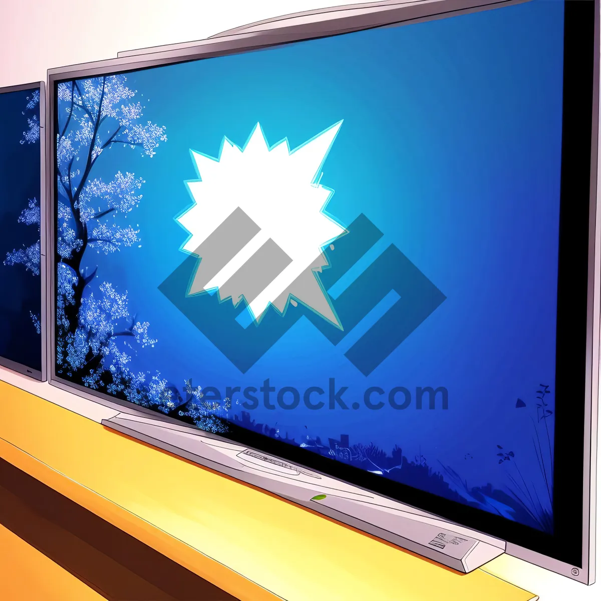 Picture of Modern Flat Screen LCD Monitor