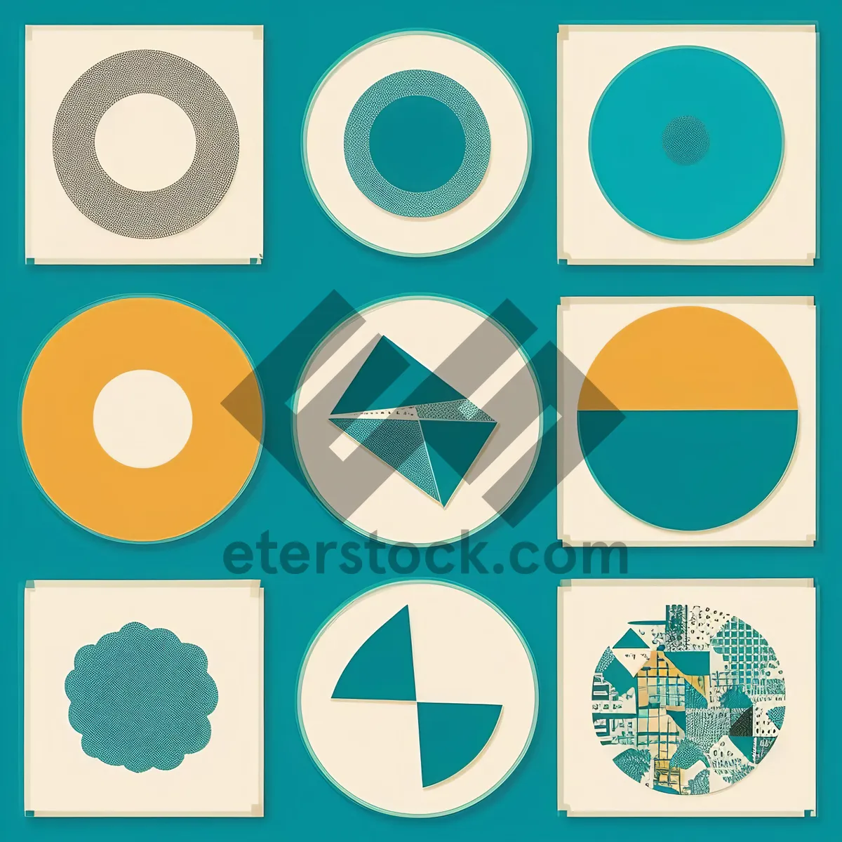 Picture of Glossy Circle Arrow Web Icon Set