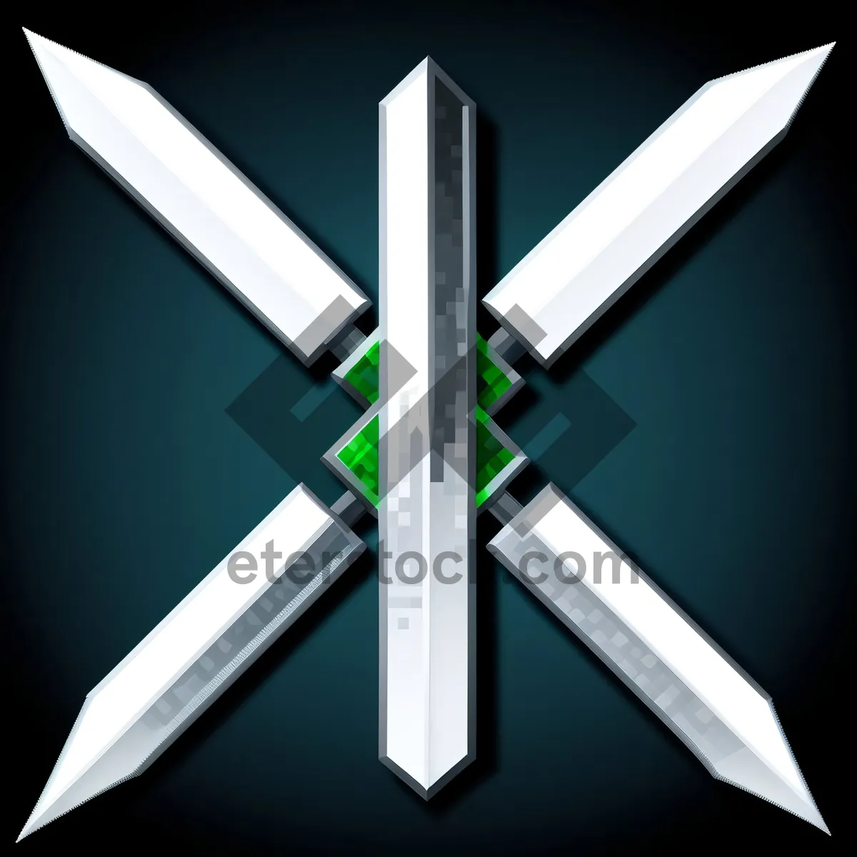Picture of Silver Steel Edge Tool - 3D Blade Weapon