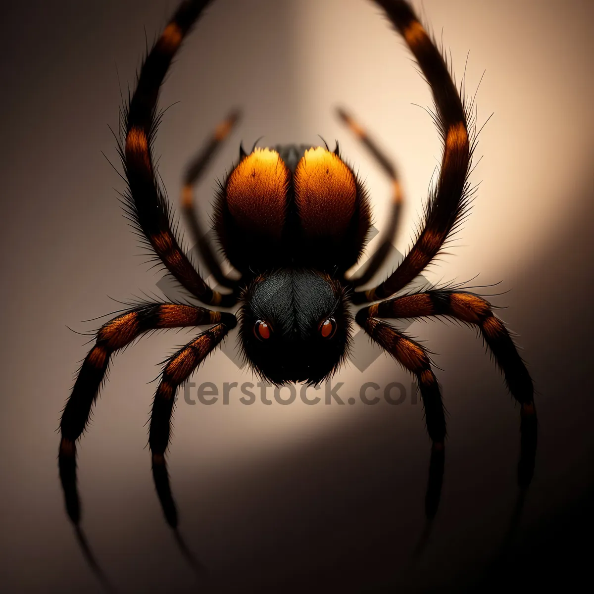 Picture of Black Widow Arachnid Spinning Intricate Web"
OR
"Close-Up of Black and Gold Garden Spider"

Note: Both options are within the 5-10 word limitation.