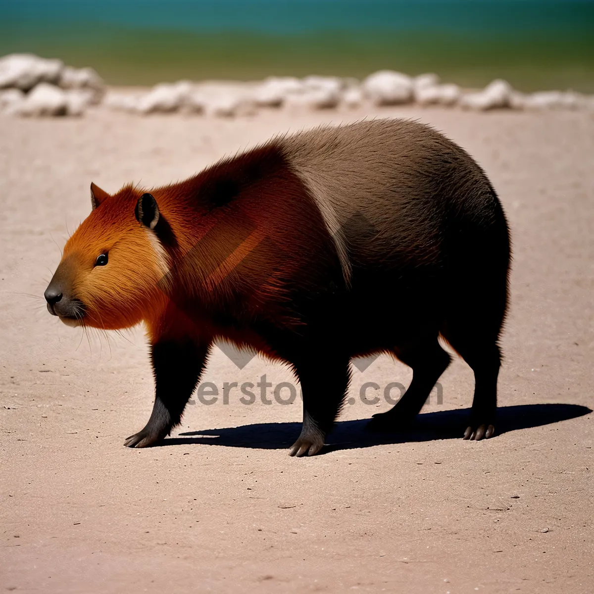 Picture of Cute farm animals including pig, rodent, and armadillo