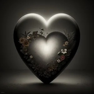 Shiny Heart Gem: A Celestial Love Symbol