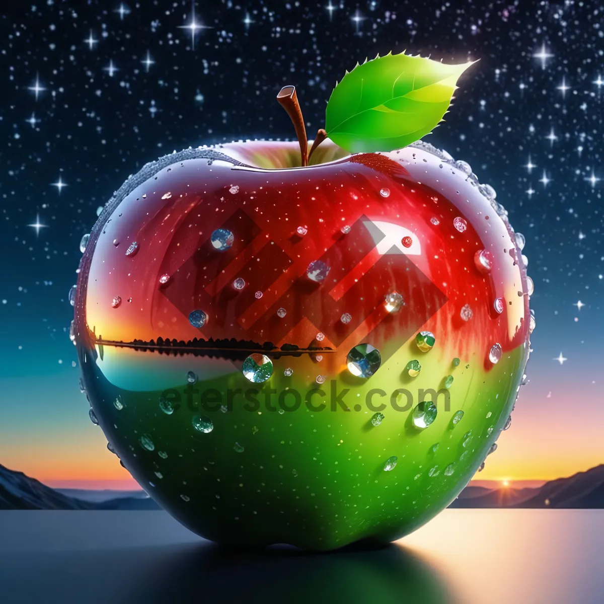 Picture of Delicious Red Apple - Fresh and Healthy Fruit