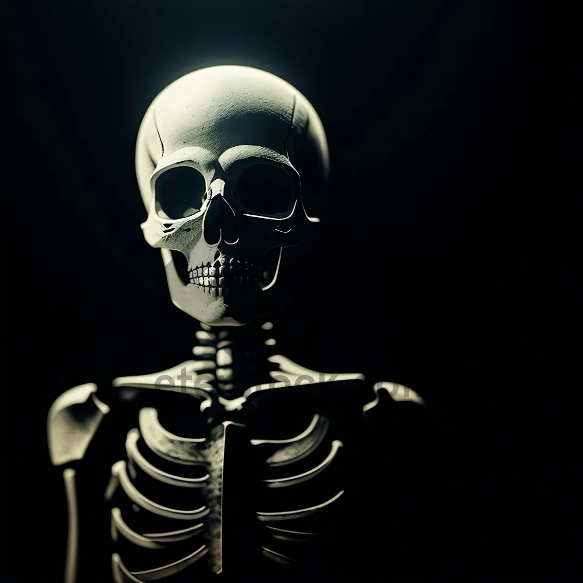 Picture of Spooky Skeleton Sculpture - Terrifying Anatomy in Plastic Art