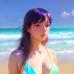 Beach Babe: Stylish Bikini Swimsuit for Tropical Vacation