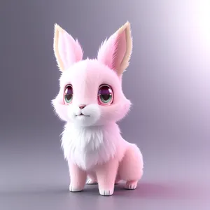 Fluffy Bunny Ears: Adorable Domestic Pet Portrait
