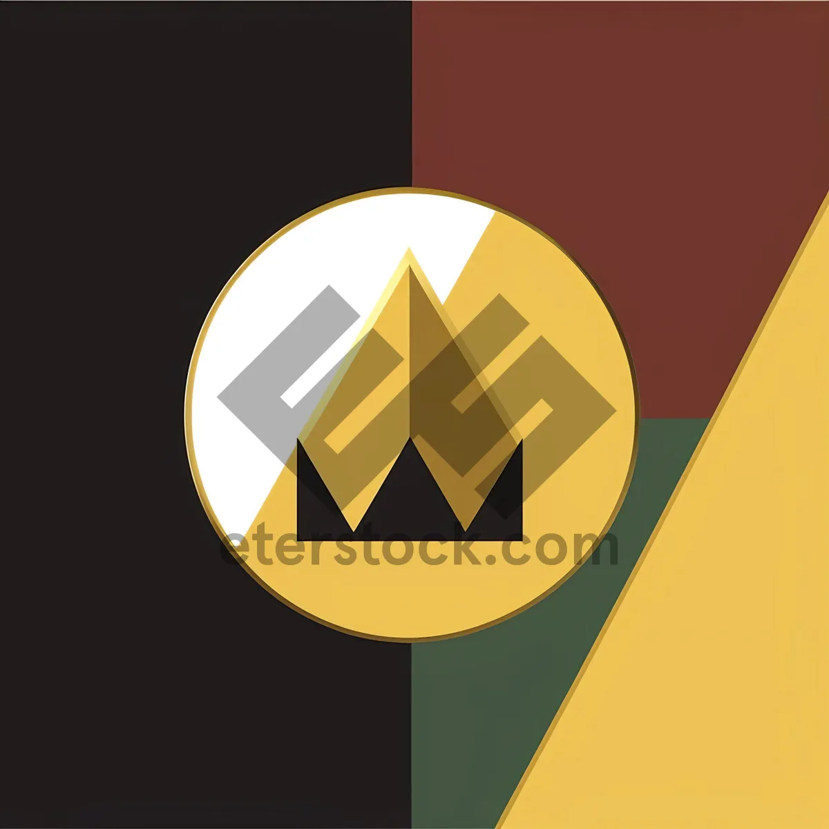 Picture of Yellow Warning Sign Icon Graphic Design