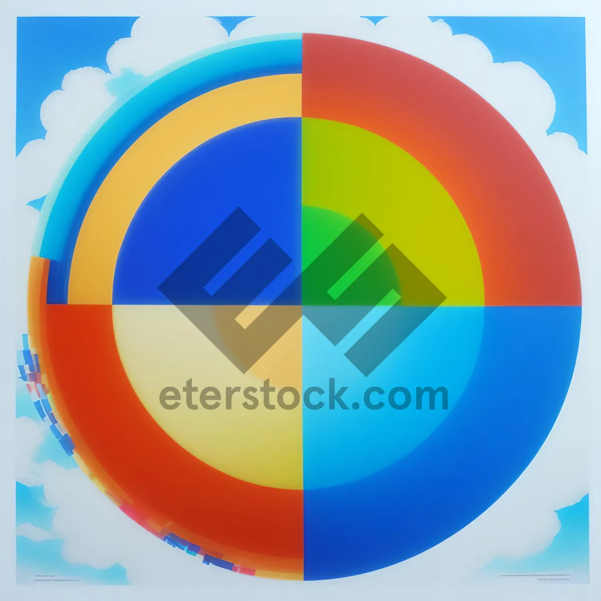Picture of Geometric Circle Design Icon Symbol Graphic