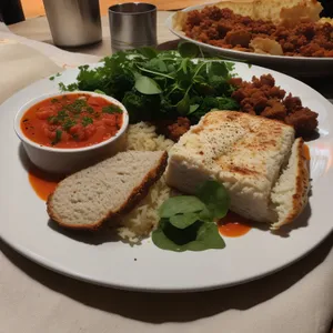Delicious Salad Plate with Fresh Vegetables