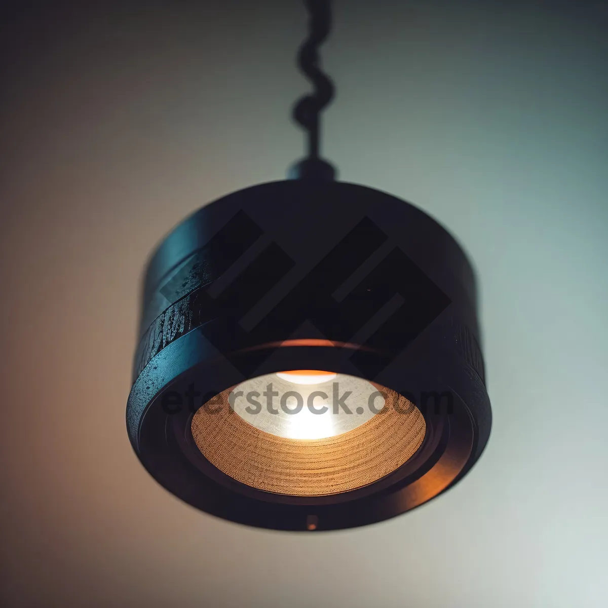 Picture of Shiny Glass Ball Hanging as Winter Decoration