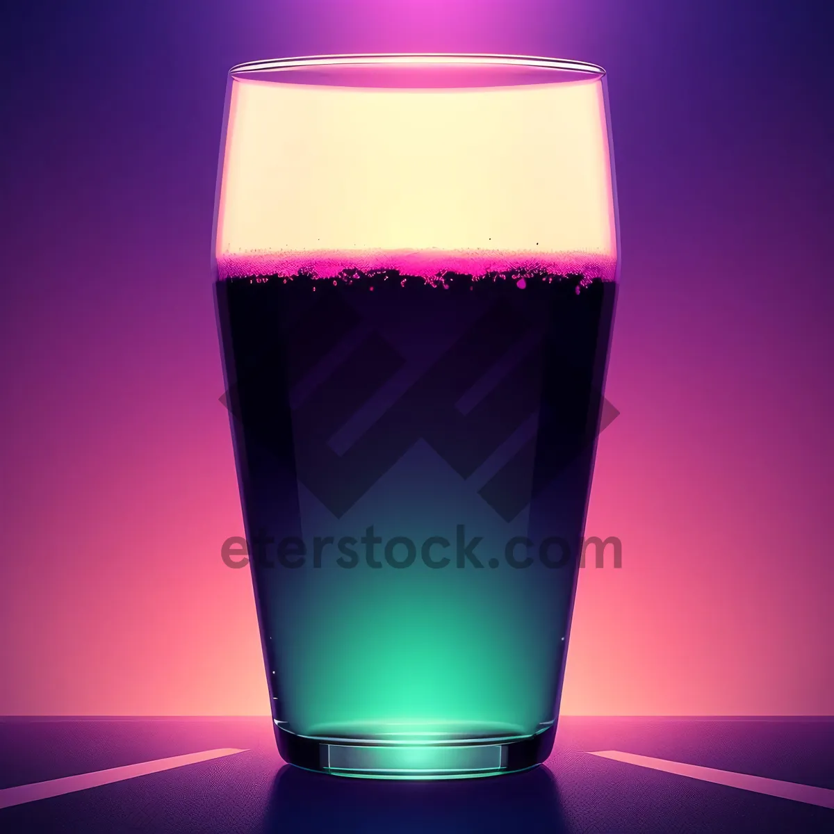 Picture of Foamy Lager in a Refreshing Beer Glass