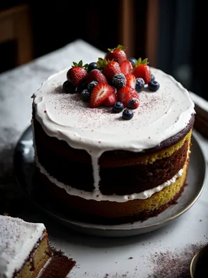 Delicious Berry Trifle with Chocolate Sauce