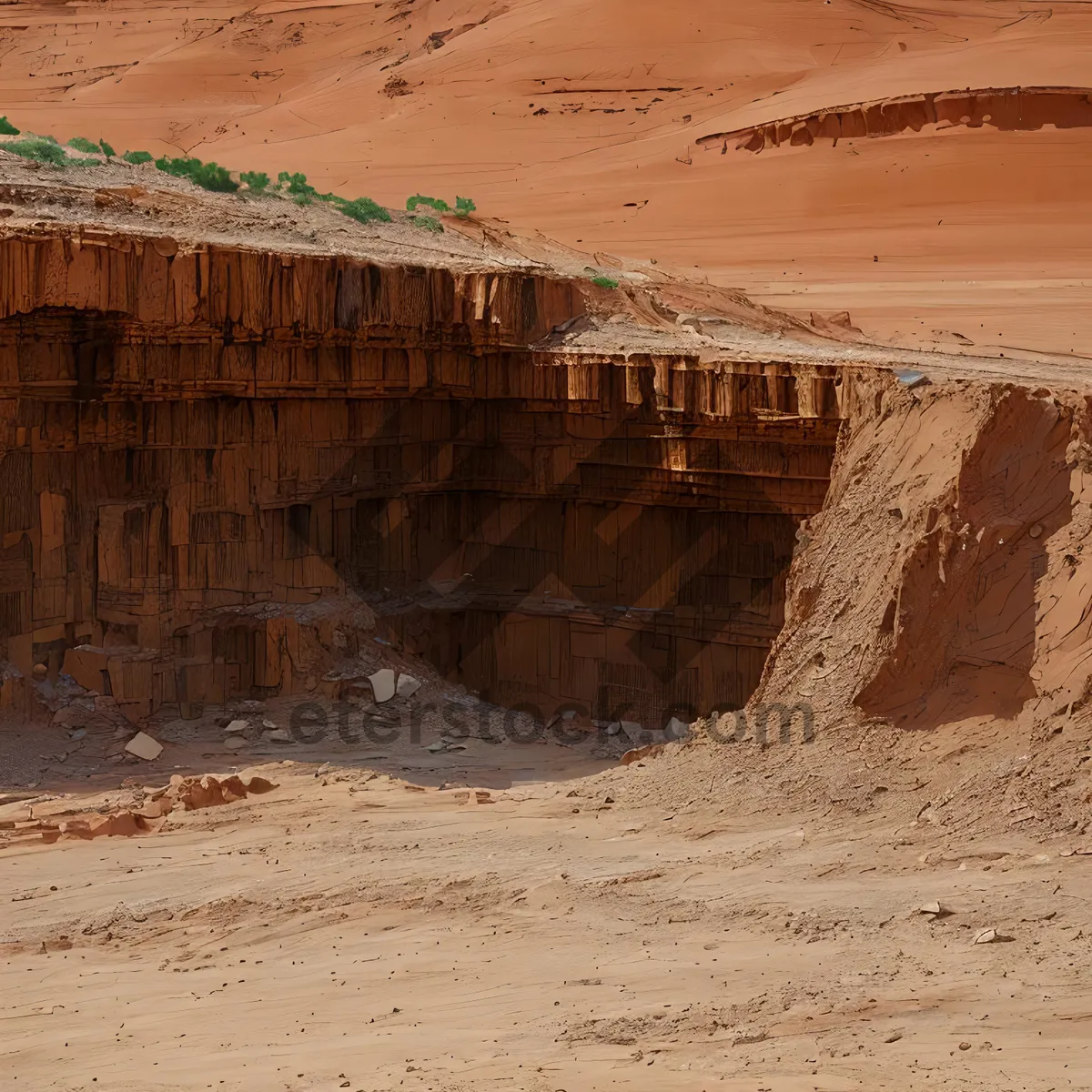 Picture of Scenic Sandstone Valley: Majestic Mountains and Sky"
(or simply "Sandstone Valley")