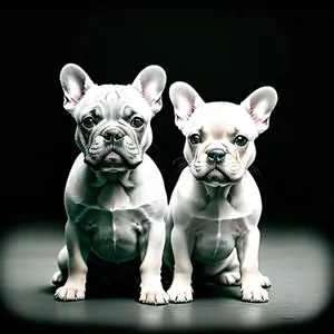 Cute Bulldog Puppy - Purebred Canine Pet with Wrinkles