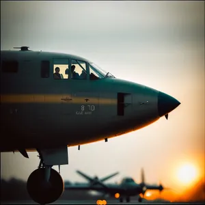 Speeding Jet Soars Through Clouds