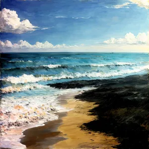 Serene Tropical Waves Along Idyllic Island Coastline