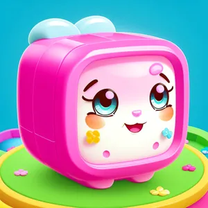 Piggy Bank Savings: Cute Pink Cartoon Piglet with Coins
